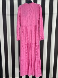 Tasarım Fisto Elbise 23107 - PEMBE