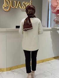 Tnk.21762.1 Etek Ucu Taş Detaylı Triko Tunik