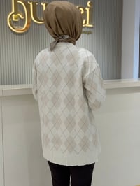 Tnk.21855.1 Baklava Desenli Triko Tunik