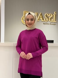 Tnk.21892.1 Etek Ucu Simli Triko Tunik
