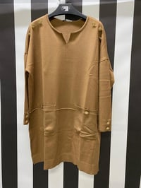 Triko Cepli Tunik 4462 - KAHVE