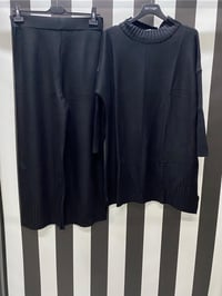 Triko Tunik Pantolon Takımı 4463 - SİYAH