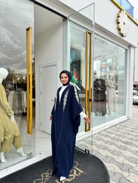 White Corner Abaya 2469 - LACİVERT