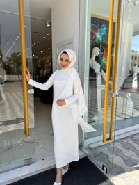 White Corner Abiye Elbise 3151 - EKRU