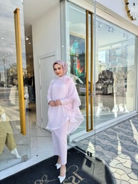 White Corner Abiye Elbise 3151 - Pudra