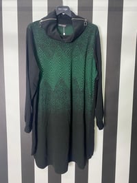 Yaka Kare Fermuar Detaylı Bluz 9205 - YEŞİL