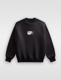 BLOCKED BOX LOOSE CREW FLEECE