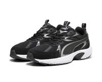 Milenio Tech SuedePUMA Black-Puma Aged Silver-Cool Dark Gray