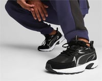 Milenio Tech SuedePUMA Black-Puma Aged Silver-Cool Dark Gray