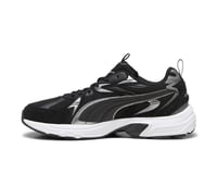 Milenio Tech SuedePUMA Black-Puma Aged Silver-Cool Dark Gray