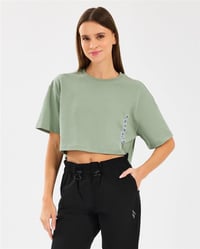 W Crop Fit Graphic Tee T-Shirt