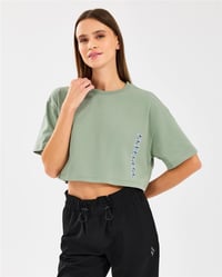 W Crop Fit Graphic Tee T-Shirt