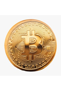 3 Boyutlu Dijital Baskılı Bitcoin Desenli Yastık