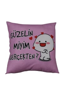 3 Boyutlu Dijital Baskılı Dekoratif Konuşan Yastık/kırlent