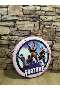 3 Boyutlu Dijital Baskılı Fortnite Desenli Yastık-minder-kırlent