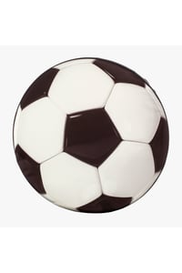 3 Boyutlu Dijital Baskılı Futbol Topu Desenli Yastık