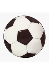 3 Boyutlu Dijital Baskılı Futbol Topu Desenli Yastık