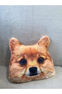 3 Boyutlu Dijital Baskılı Köpek Desenli Yastık