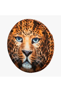 3 Boyutlu Dijital Baskılı Leopar Desenli Yastık-kırlent