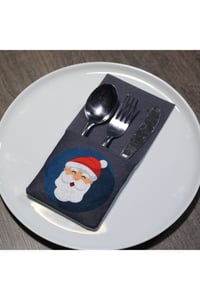 6 Adet Noel Dekoratif Kaşıklık & Peçetelik