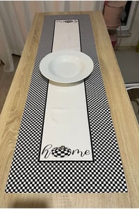 Balkabağı Desen Runner Ve Home Desen Runner 40 X 140 Ikili Paket
