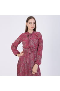 Çicek Desenli Şifon Elbise