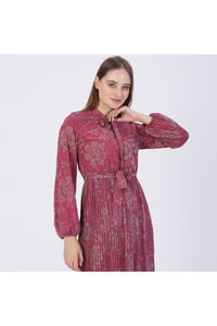 Çicek Desenli Şifon Elbise