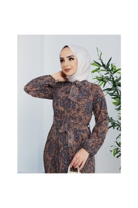 Çicek Desenli Şifon Elbise