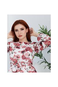 Çicek Desenli Şifon Elbise