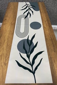 Dekoratif Çiçek Desenli Runner 40x140 Cm
