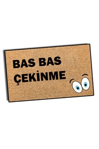Dekoratif Ev/ofis Kapı Önü Örtüsü Bas Bas Desenli