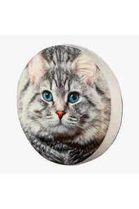 Dijital Baskılı 3 Boyutlu Kedi Desenli Yastık