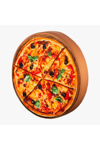 Dijital Baskılı 3 Boyutlu Pizza Desenli Yastık