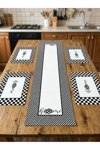 Home Desenli Desenli Runner & 4’lü Kare Supla Takım