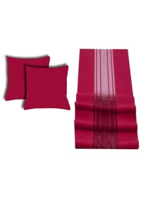 Kombin Yastık Ve Runner Seti (bordo)