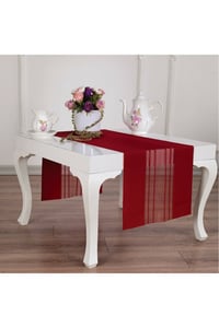 Runner Amerikan Servis Masa Örtüsü Kırmızı 40x140