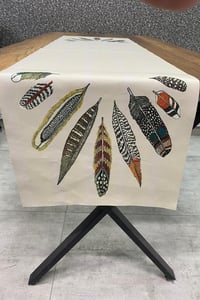 Şans Tüyü Desenli Runner 40x140 Cm