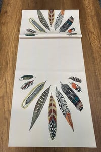Şans Tüyü Desenli Runner 40x140 Cm