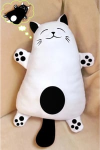 Uykucu Beyaz Kedi Yastık