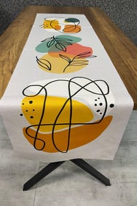 Yaprak Desenli Runner 40x140 Cm
