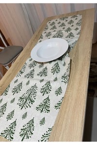 Yılbaşı Desen Runner Christmas Yeniyıl Runner 40 X 140 - 2 Adet