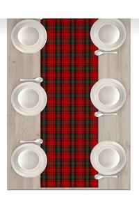 Yılbaşı Desenli Runner Örtüsü Yılbaşı Runner 40x140
