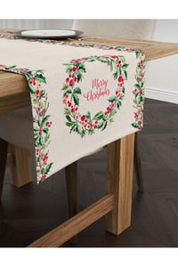 Yılbaşı Runner Örtüsü Yeniyıl Noel Runner 40x140