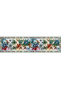 Yılbaşı Temalı Dijital Baskılı Runner Örtüsü Christmas 40x140 cm