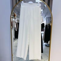 BELİ LASTİKLİ BOL PAÇA PANTOLON EKRU