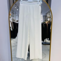 BELİ LASTİKLİ BOL PAÇA PANTOLON EKRU