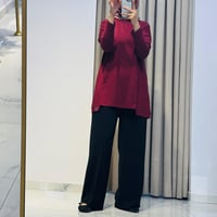 BELİ LASTİKLİ BOL PAÇA PANTOLON SİYAH