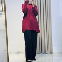 BELİ LASTİKLİ BOL PAÇA PANTOLON SİYAH