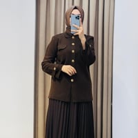 CELİNE ÇELİK ÖRME TRİKO HIRKA KAHVE