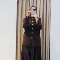 CELİNE ÇELİK ÖRME TRİKO HIRKA KAHVE